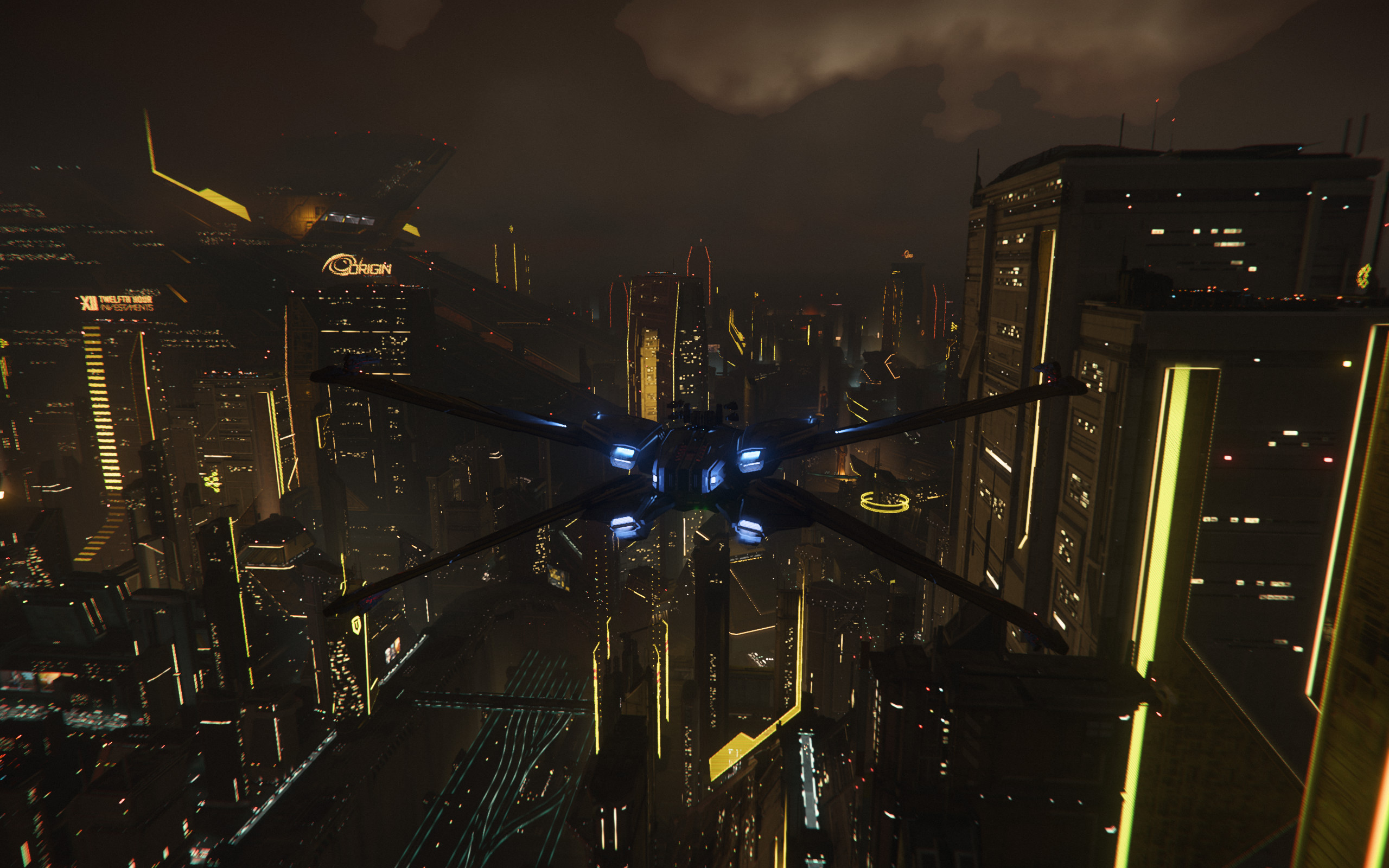 Hurston bei Nacht