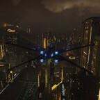 Hurston bei Nacht